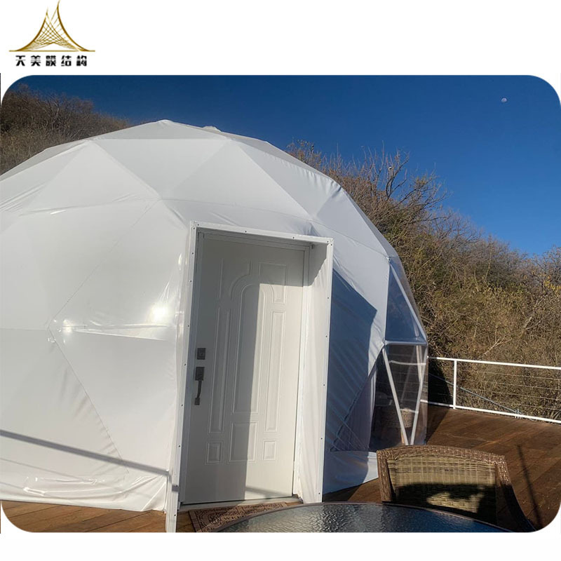 Premium domo glamping tiny house dome tents for events geodesic