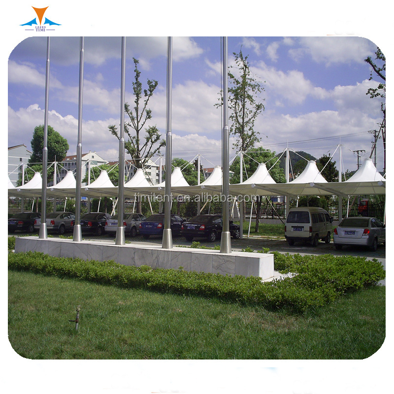 Custom made metal structure carport parts canopy parking shade structures tent