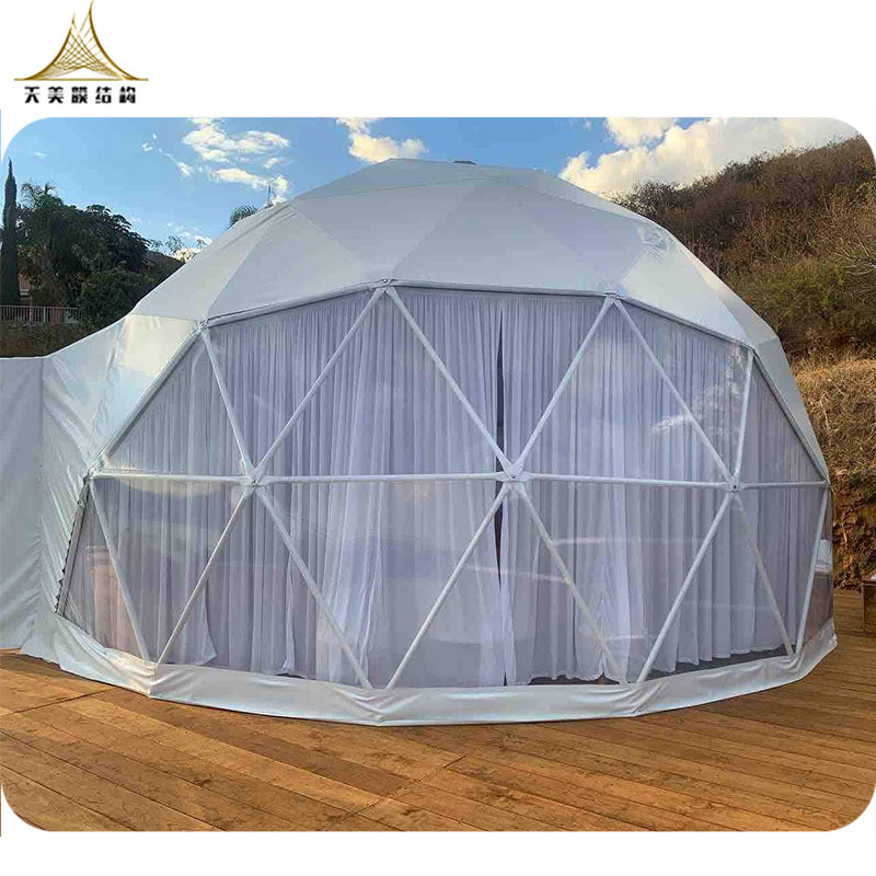 Premium domo glamping tiny house dome tents for events geodesic