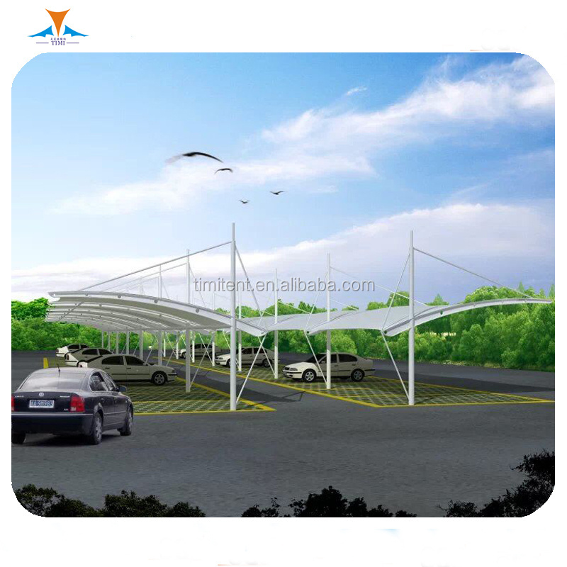 Custom made metal structure carport parts canopy parking shade structures tent