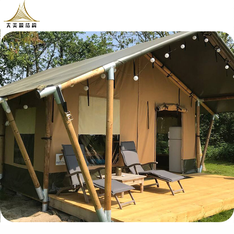 Easy set up preservative wood house luxury african safari tents for sale uk