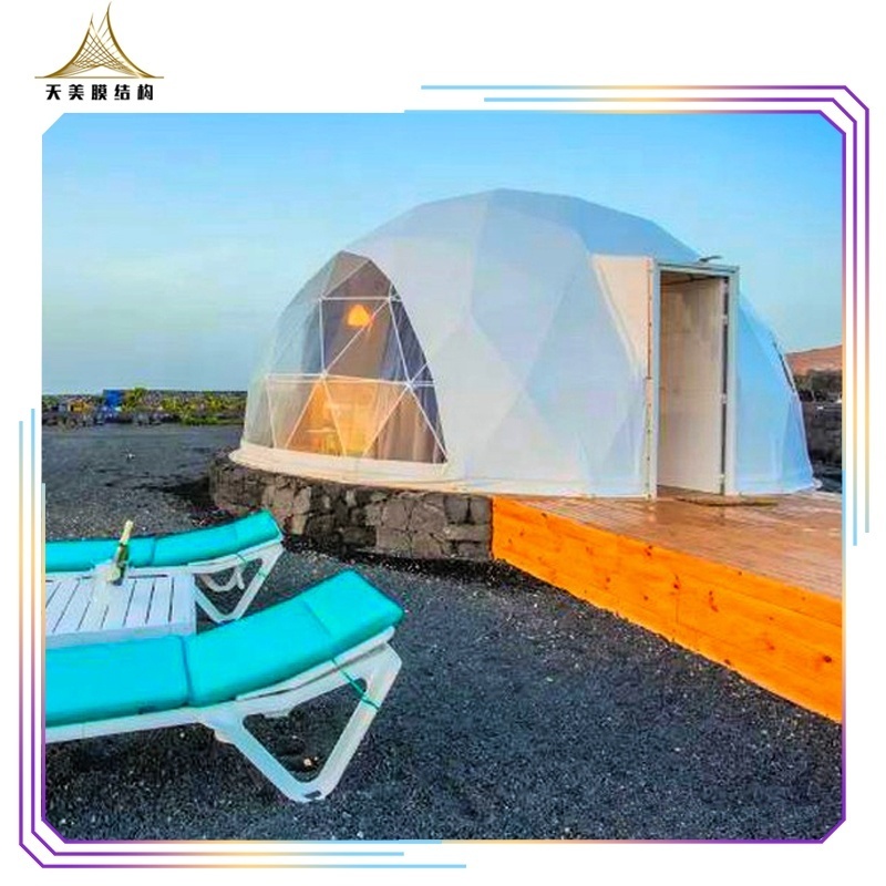 hot sale 6m diameter commercial geodesic dome greenhouse dome home