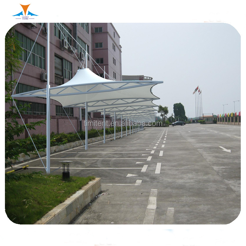 TIMI car parking shed canvas roof steel structure canopy Sun Shade Awning for car bus bicycle electromobile