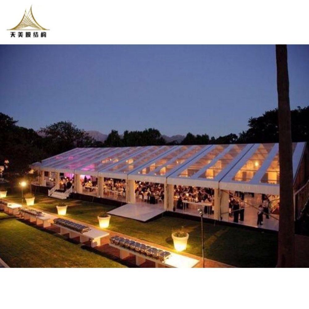 High Quality Aluminum Frame heavy duty 20x30 20x40 Marquee Party Tent Waterproof Clear Span Wedding Tents For 500 1000 People