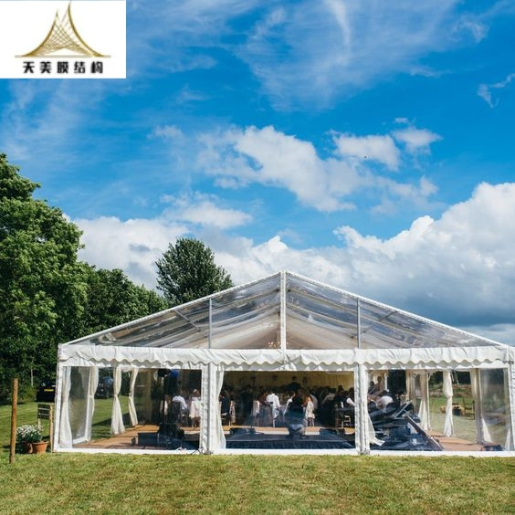 Tent Factory Luxury Outdoor Heavy Duty Aluminum Frame PVC Wedding Event Party Tent for 50 150 500 People