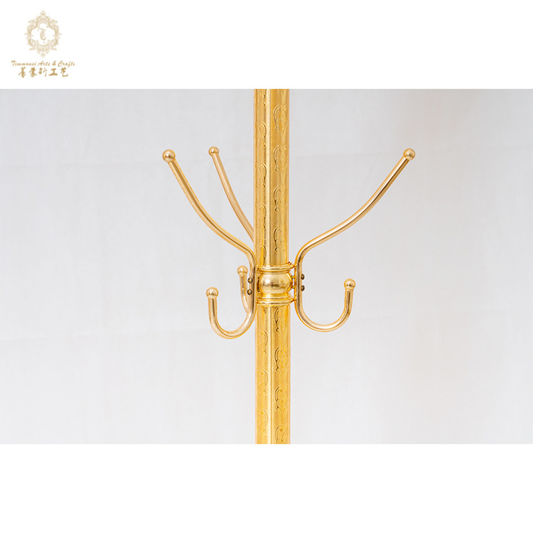 Factory Direct Sale Luxury Golden Clothes Cactus Coat Rack For Home Decor