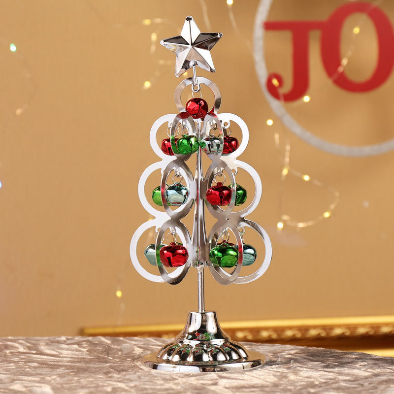 Floor Christmas Decor Ornaments Metal Iron Christmas Tree Bells Wedding Crafts