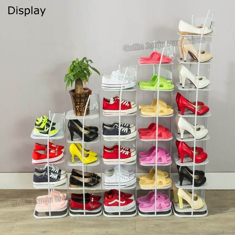 High Quality Shoes Store Racks Metal Room Supplier 7 Layer Cabinet for Home Living Room Decor