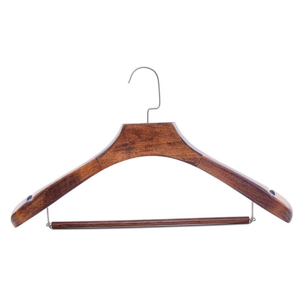 Factory hot sale wooden hangers clothes store Hotel hanger rack