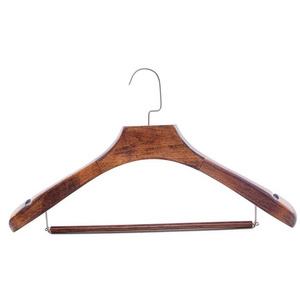 Factory hot sale wooden hangers clothes store Hotel hanger rack