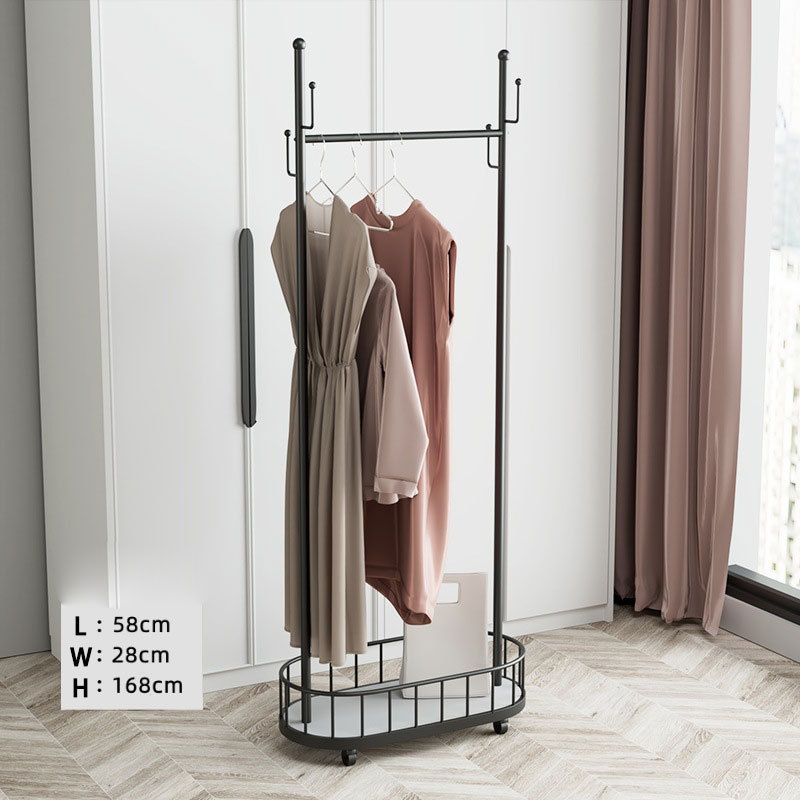 Cactus coat hanger bedroom floor hanger Nordic luxury metal living room movable storage rack