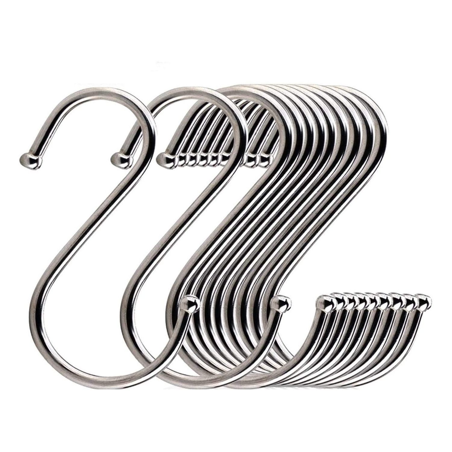 Home S Hooks Stainless Steel S Hooks Multi Function Metal Hangers Hanging Hooks For Kitchen