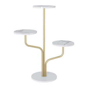 Luxury Gold Metal Plant Stand Tall Planter Stand Corner Flower Pot Holder multiple Shelves Plant Display Stand