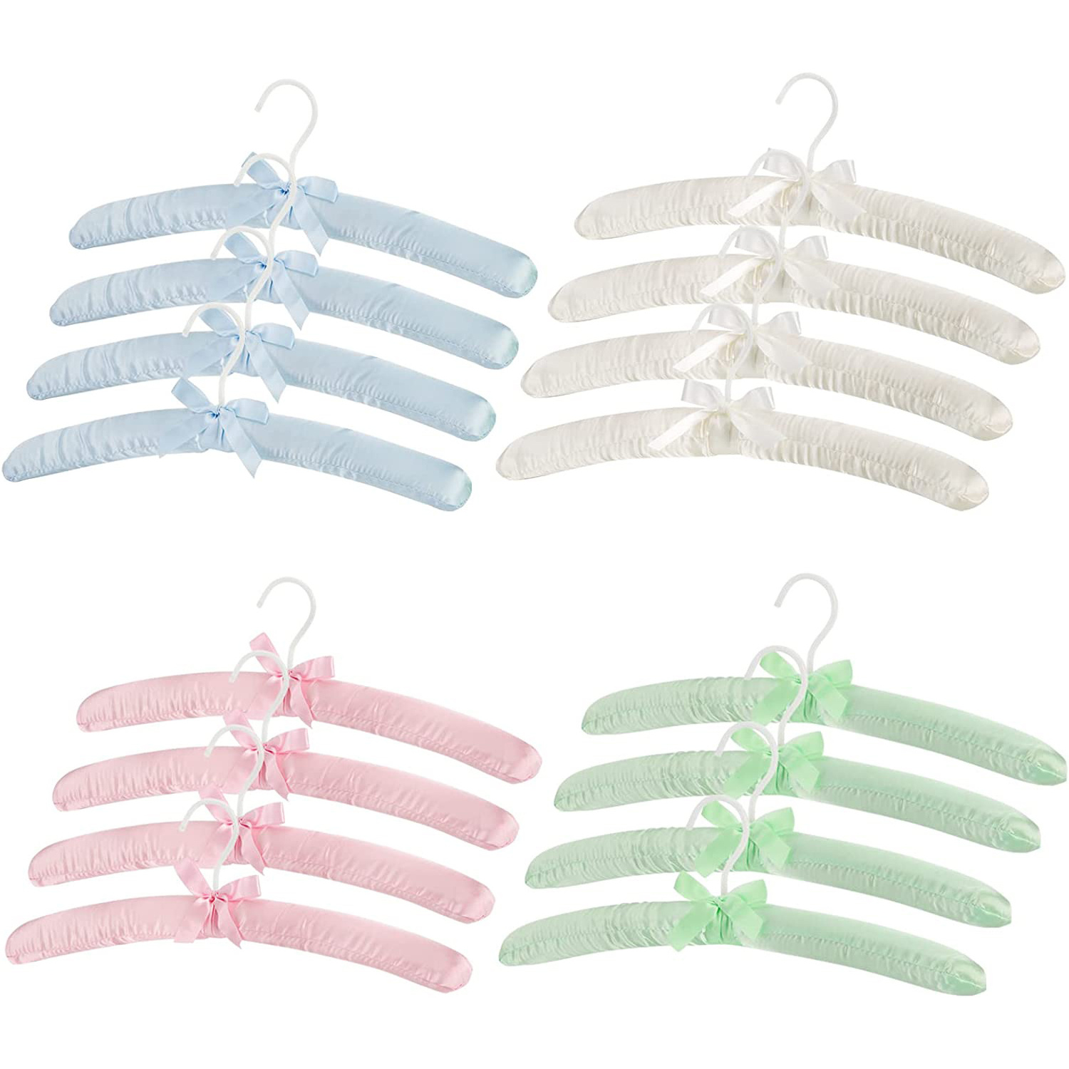 Factory Custom Satin Padded Hangers Foam Padded Hangers Dress Hangers