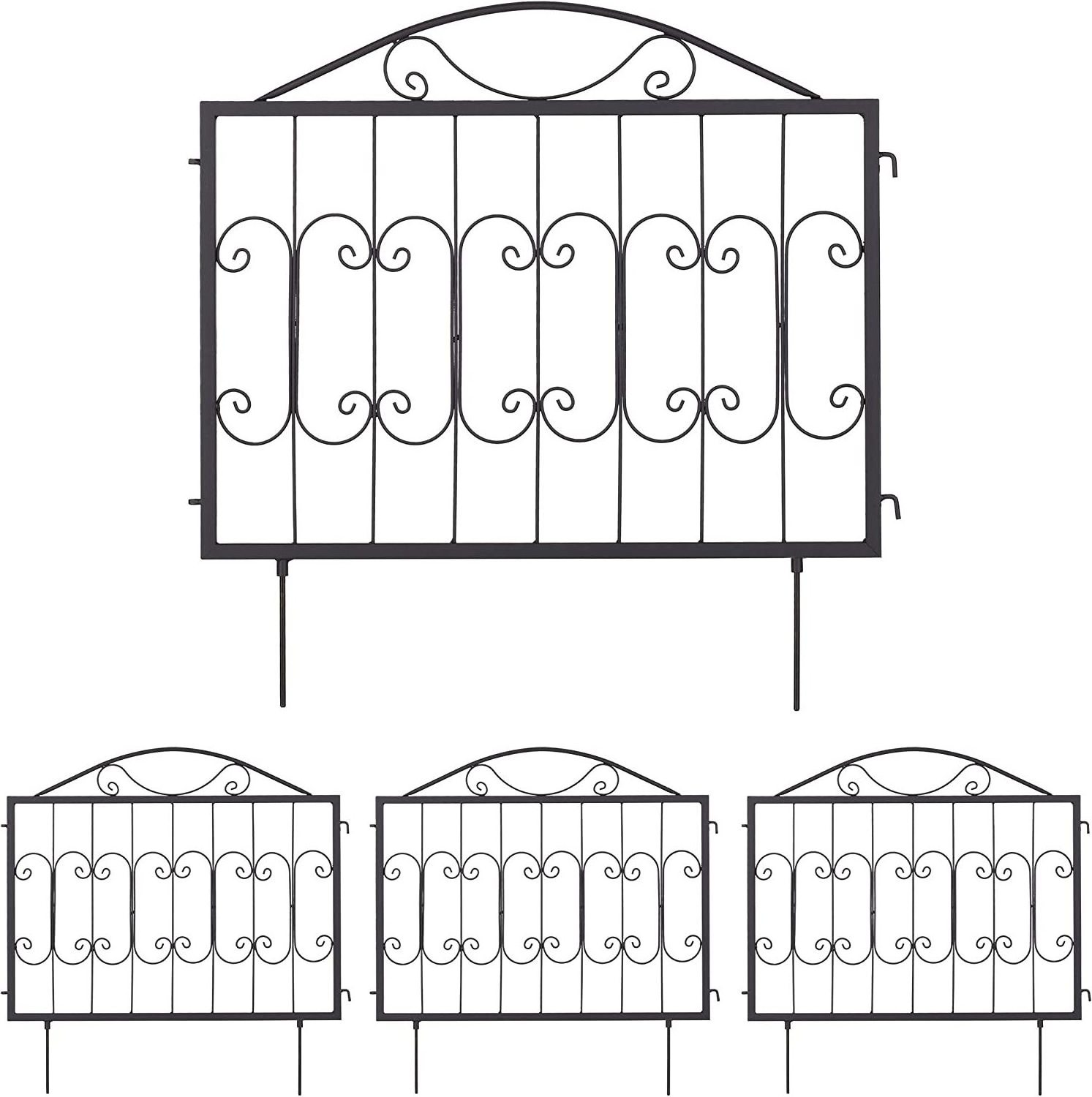 Outdoor Garden Iron Art Landing Pet Fence European Park Outdoor Fence Lawn Decoration Garden Fence