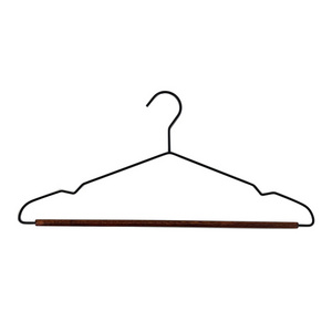 High Quality luxury eucalyptus metal wooden hanger clothes hangers