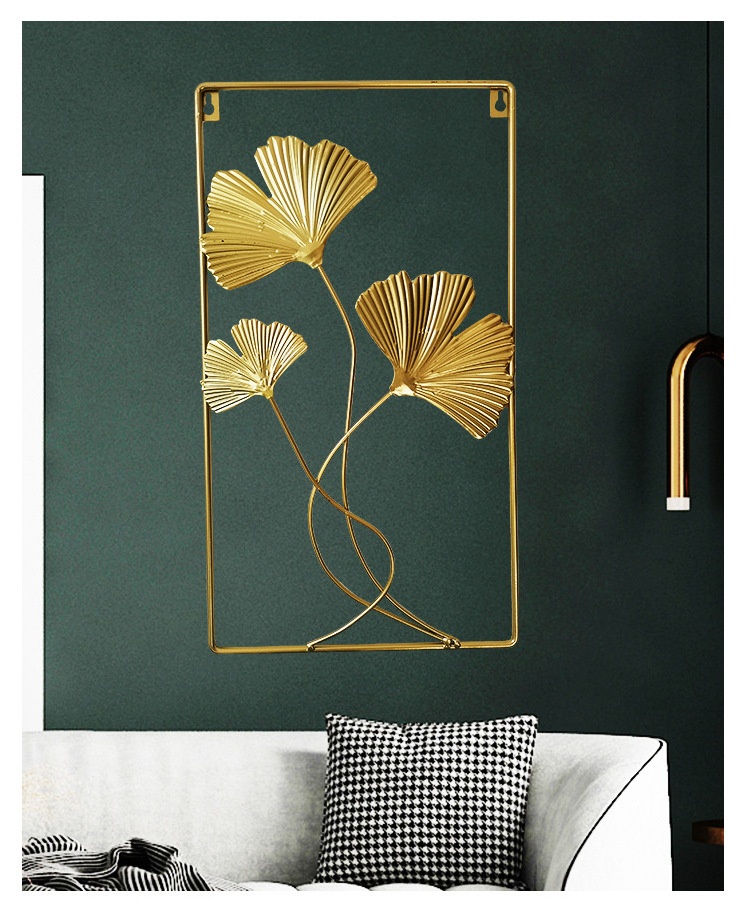 Nordic Gold Silver Home Wall Decoration Living Room Bedroom Metal Wall Hanging Decoration