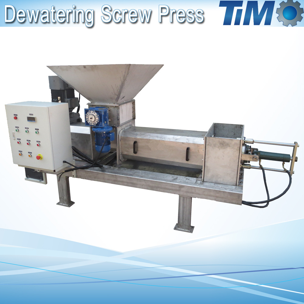 dewatering screw press machine for organic food waste dewatering