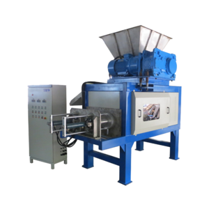 industrial shredder and dewatering screw press all in one machine