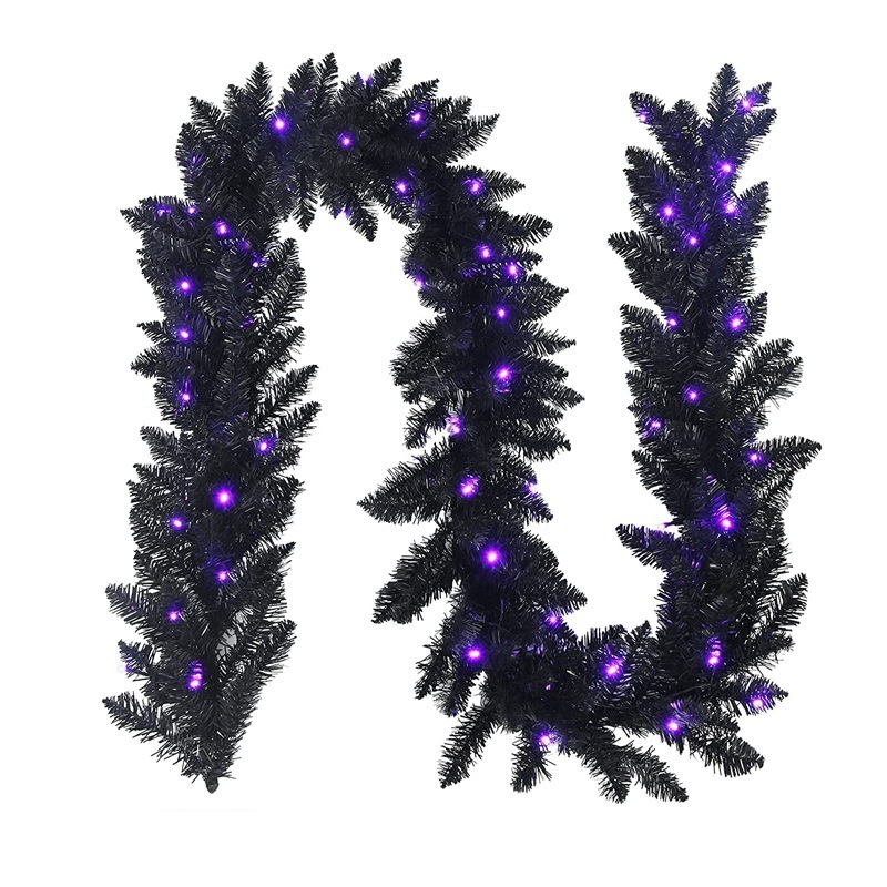 2.7m 270T pointed PVC decorative LED tied light Halloween garland