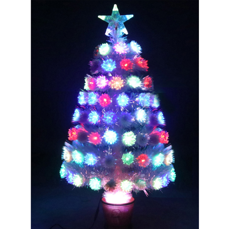 Factory direct selling optical fiber christmas tree Multi-Color, Foldable Metal Stand, Easy Assembly for  Party Decor