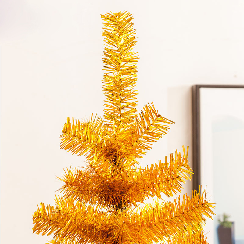 Festival decoration Dazzling tinsel gold christmas tree