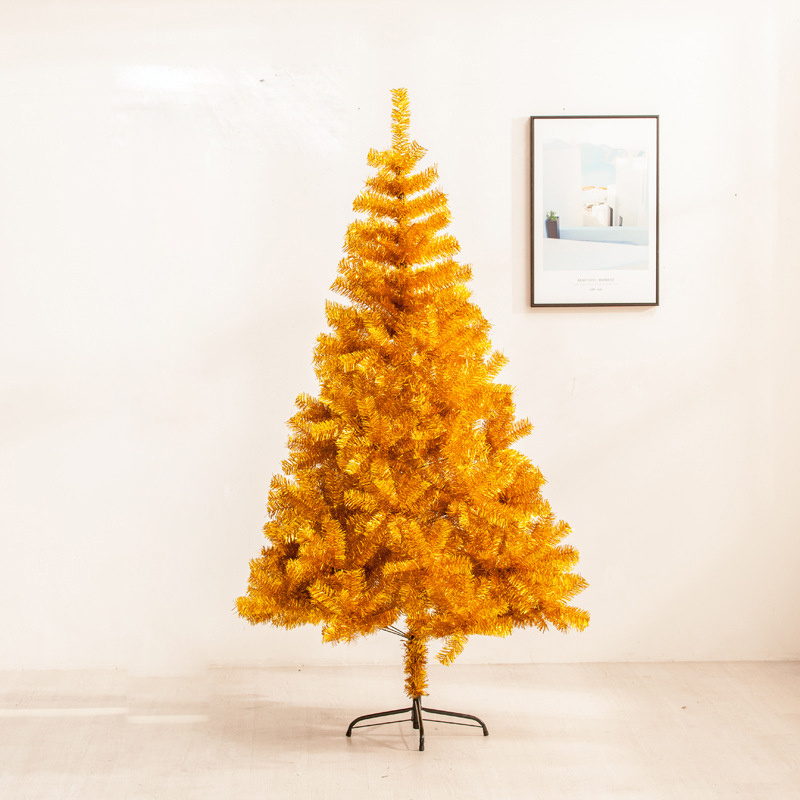 Festival decoration Dazzling tinsel gold christmas tree