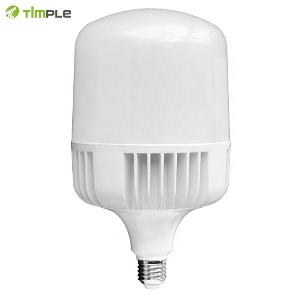 Led T bulb 60w 80w 100w 3000K 4000K 6500K 9000K diecasting aluminum T bulb light E40 base