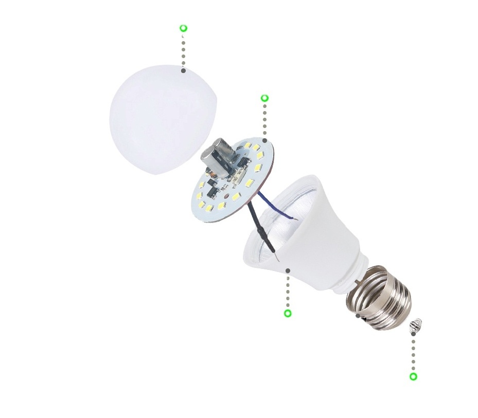 High brightness 2 years warranty 5w 7w 9w 12w high lumen security Aluminum plastic 24V 12V LED bulb