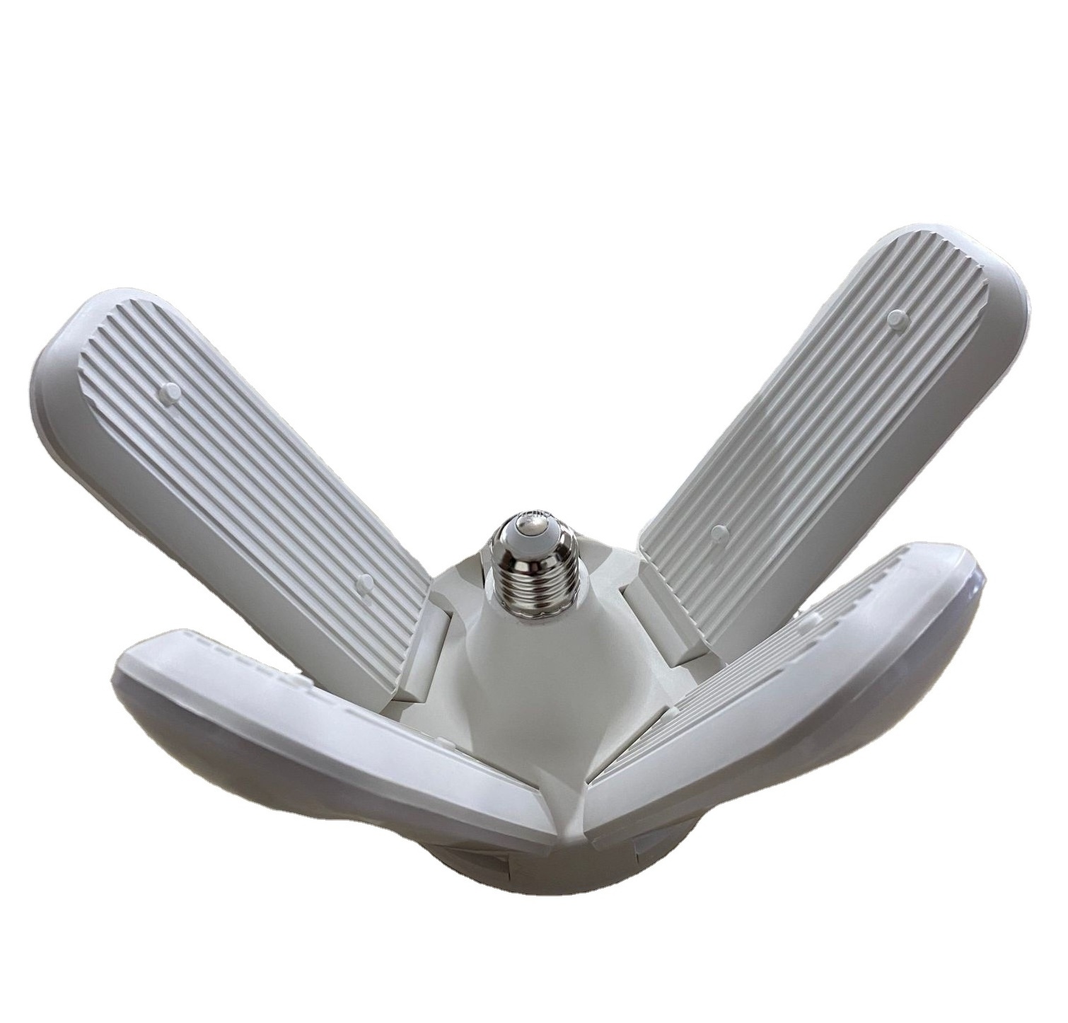 A New 50w led deformable garage light energy saving ceiling light bulb four leaf fan blade led light