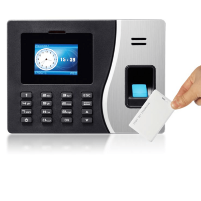 TiMY Biometric Recording Employee Time Punch Clock Finger Print Attendance Machine With Battery