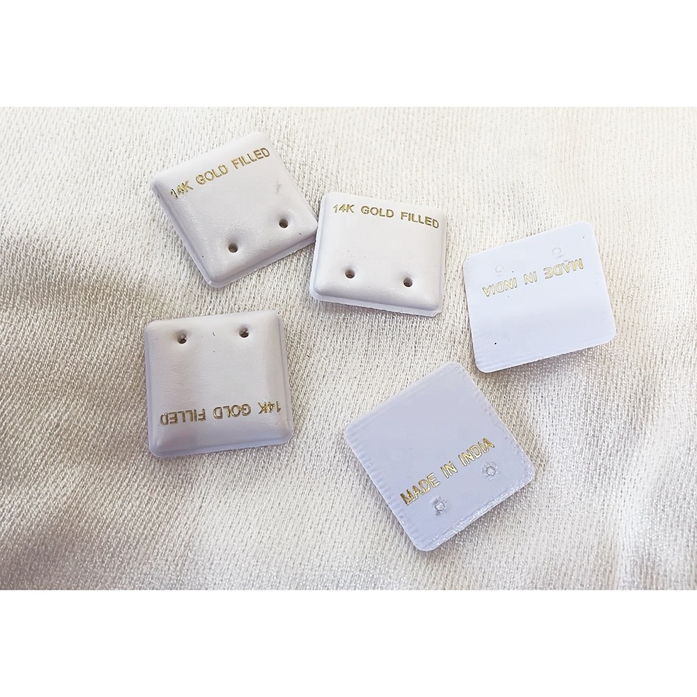 Factory Manufacture Wholesale Logo Custom Jewelry puff pad Card Printing Earring Cards Jewelry Ring Holder Card