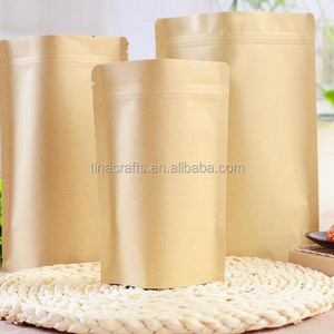 Dependable Manufacturer Food Safe Ziplock Kraft Paper Bags