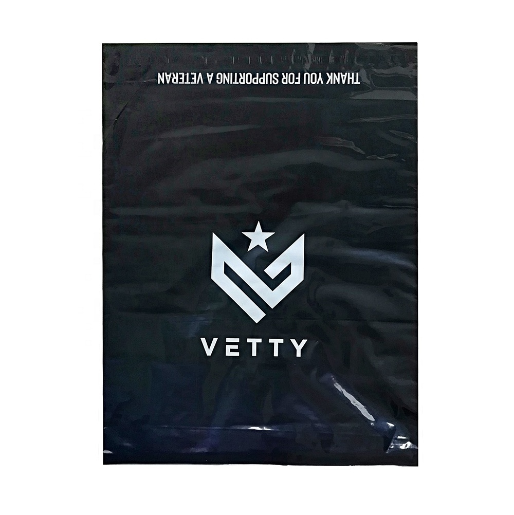 38*52cm Wholesale biodegradable plastic express courier poly mailers shipping envelopes custom black mailing bags