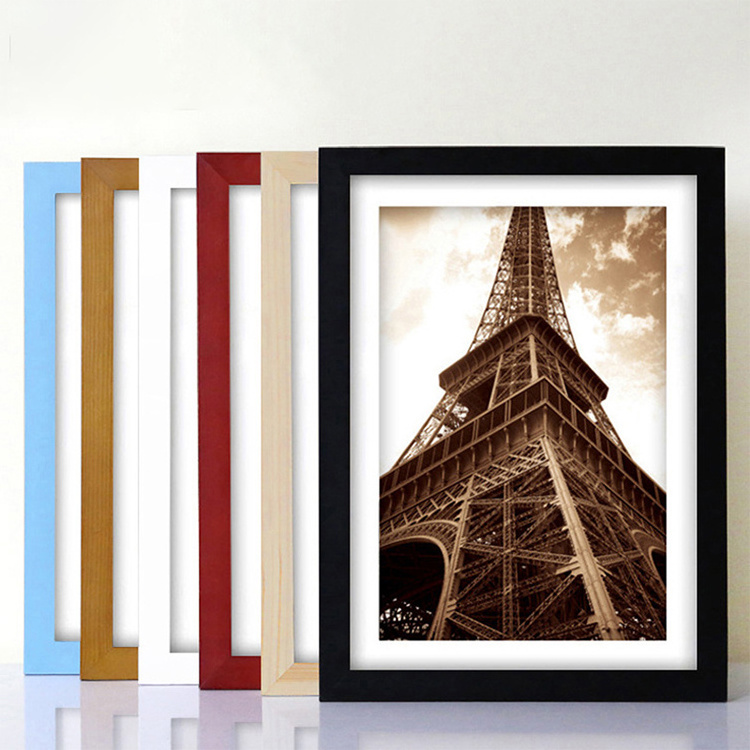 Hot Classic A4 A3 4*6 5*7 6*8 8*10 30*30 Customize Wood Poster Wall Hanging Picture Photo Frame