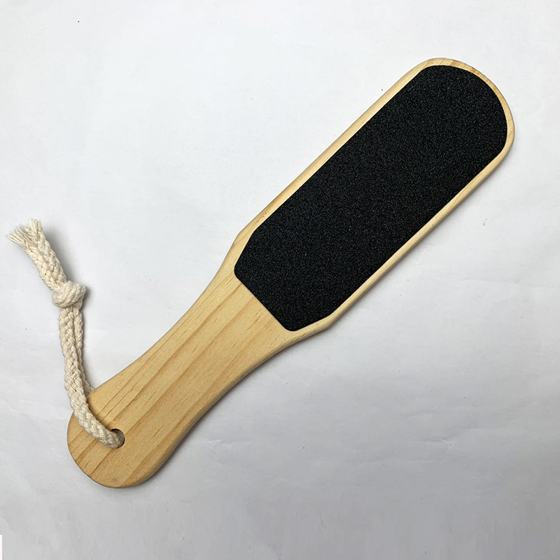 TinboBeauty Wooden Foot File Callus Remover Pedicure Tools Double Sided Foot Scraper Exfoliator for Dead Skin and Wet Feet Care