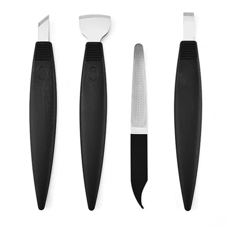 4pcs Pedicure Tools Pedicure Knife Set Foot File Kit Callus Shaver Blade Corn and Hard Thick Skin Remover Tool for Feet