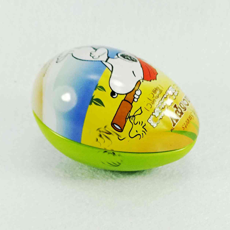 OEM Service Special Egg Shape Candy Tin Box