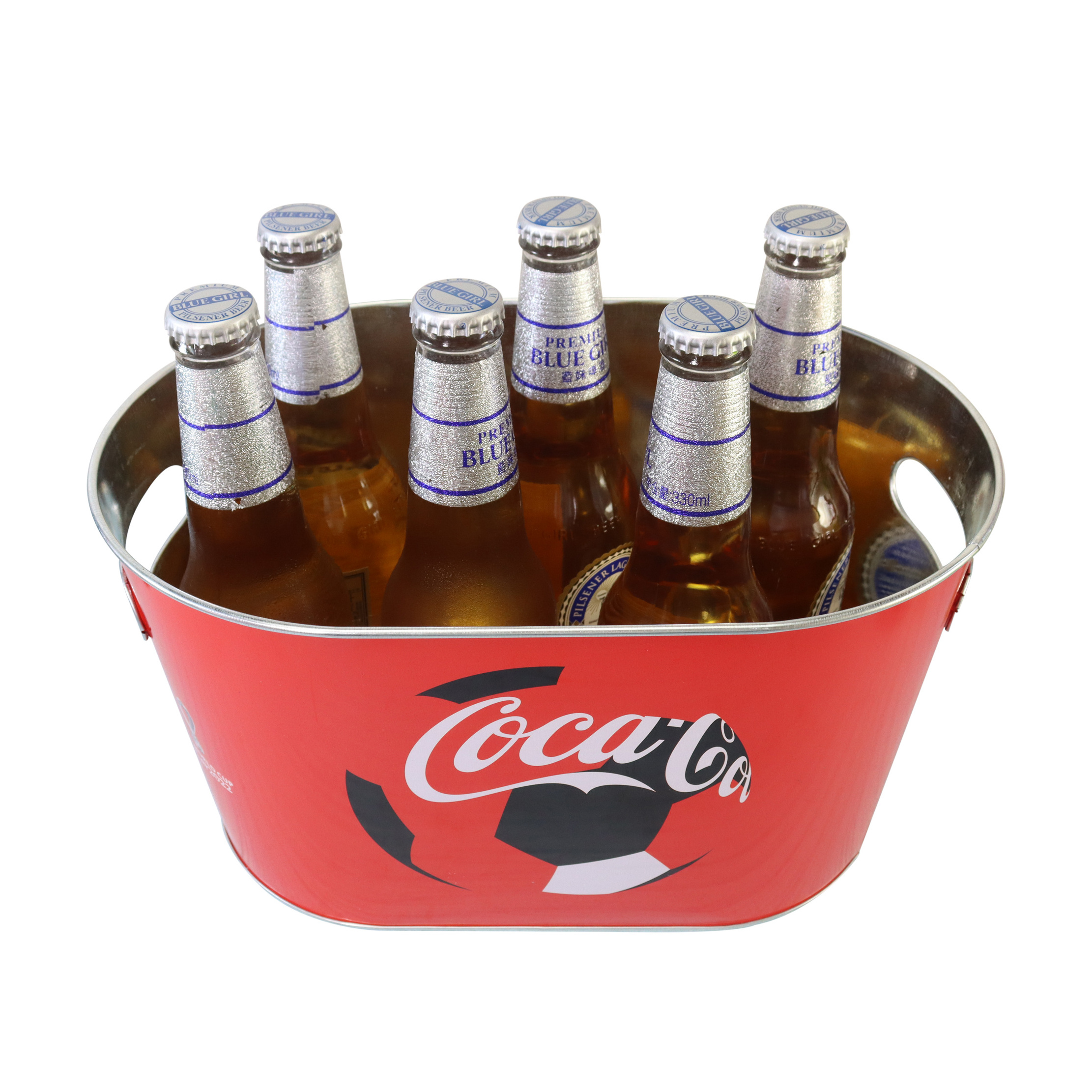 Wholesale Custom Logo Metal Bar Tools Ice Cooler Bucket Champagne & Beer Ice Bucket