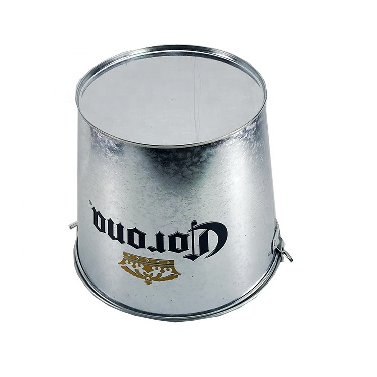 Wholesale Round Metal Galvanized  Party Wine Club Beer Rose Gold Big Cheap Ice Bucket