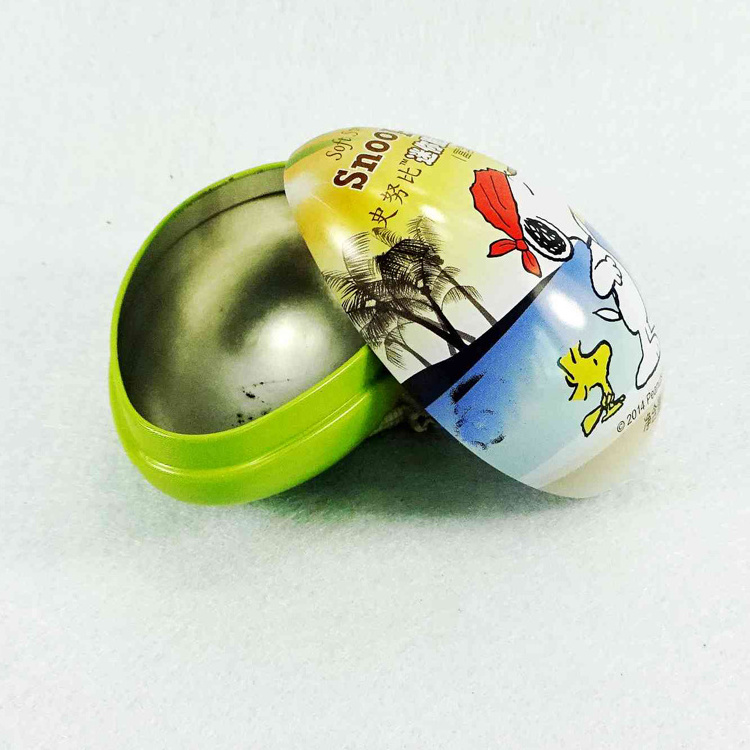 OEM Service Special Egg Shape Candy Tin Box