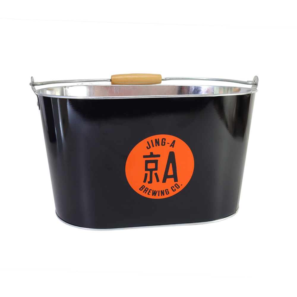 Wholesale Custom Logo Metal Bar Tools Ice Cooler Bucket Champagne & Beer Ice Bucket