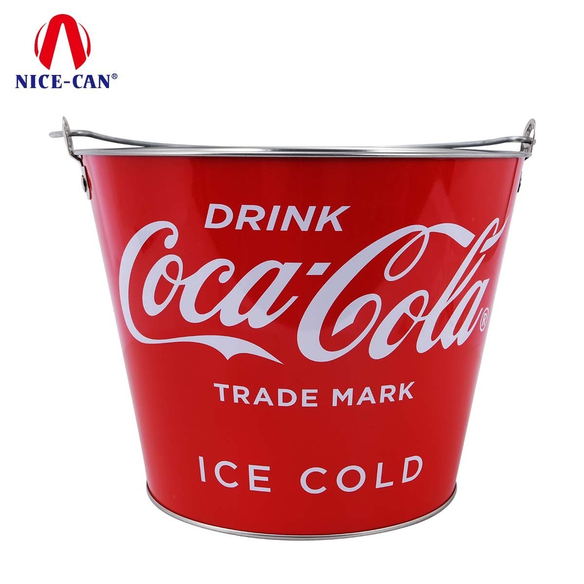 Outdoor corona 6 bottles beverage metal buckets tin party beer buckets cooler custom logo print wine and cola ice bucket of beer