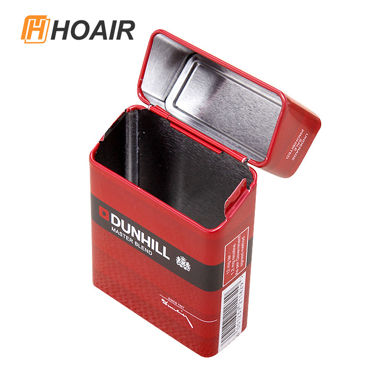 Exquisite design cigarette tin box with airtight lid cigarette tin box