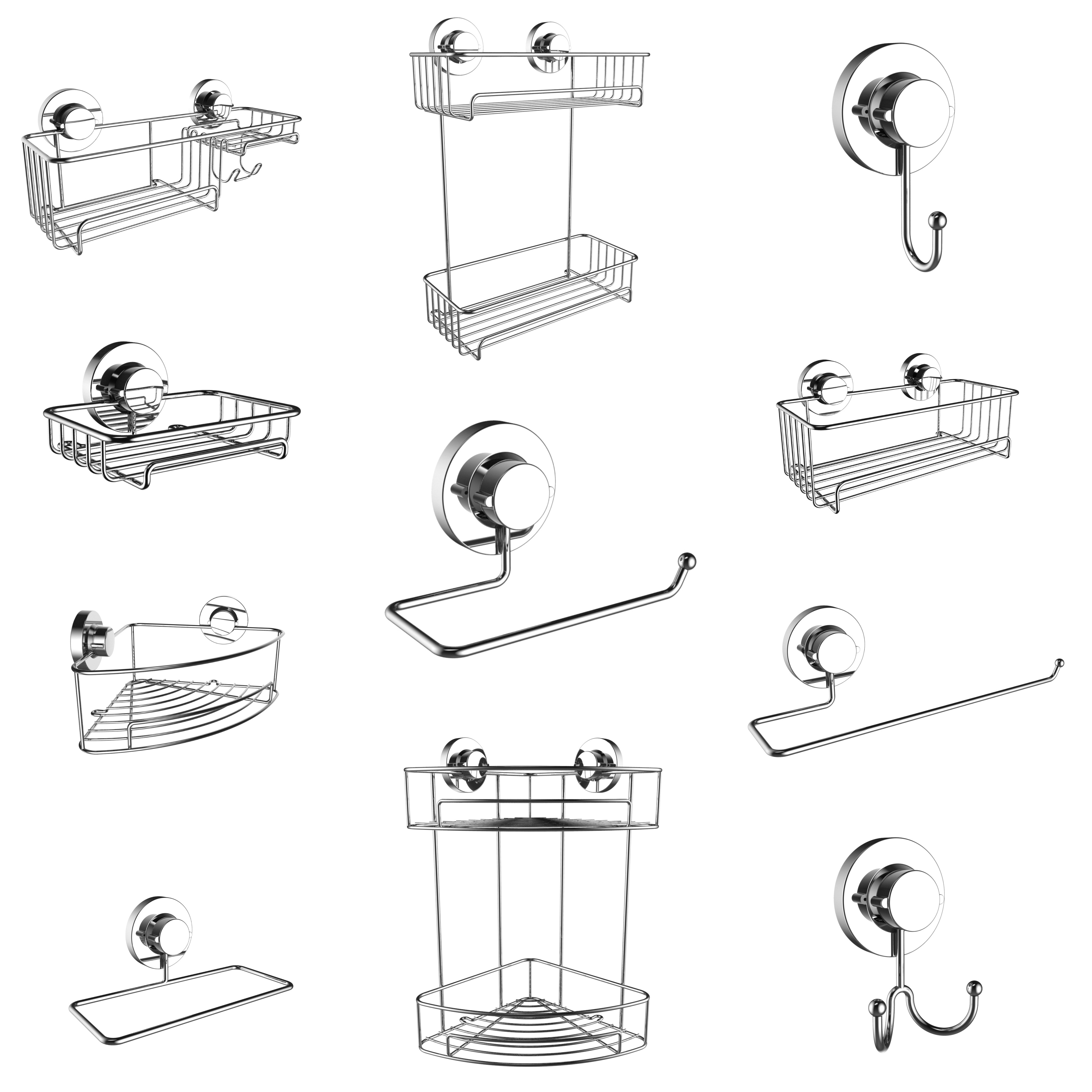 No-drilling detachable movable Removable Kitchen Rail with 7 Sliding Hooks Kitchen Utensil Rack Hook Rail