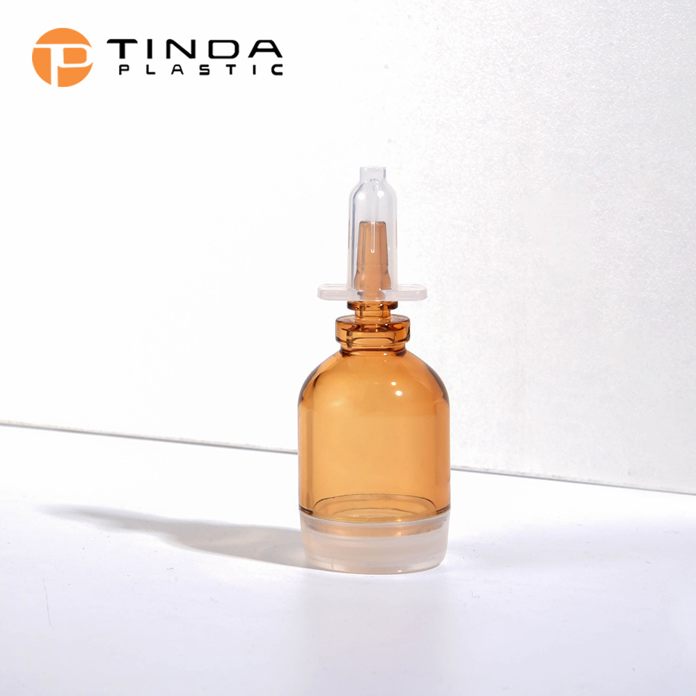 10Ml Serums Fresh Plastic Bottle Small Capacity Transparent Bulb Bottle After Push Medicine Ampere Bottle For serum skincare