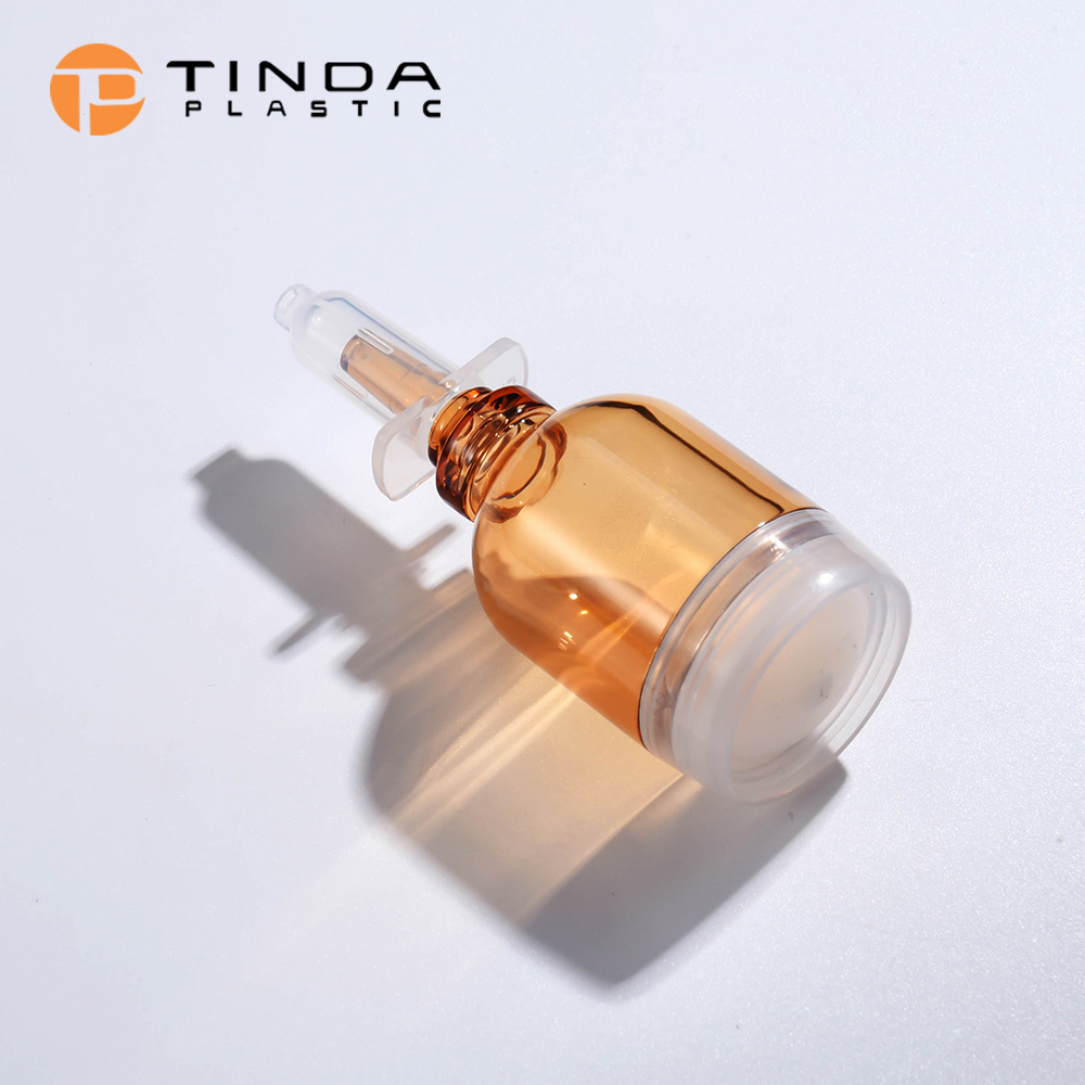 10Ml Serums Fresh Plastic Bottle Small Capacity Transparent Bulb Bottle After Push Medicine Ampere Bottle For serum skincare