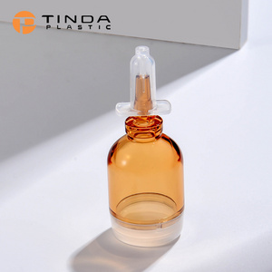 10Ml Serums Fresh Plastic Bottle Small Capacity Transparent Bulb Bottle After Push Medicine Ampere Bottle For serum skincare