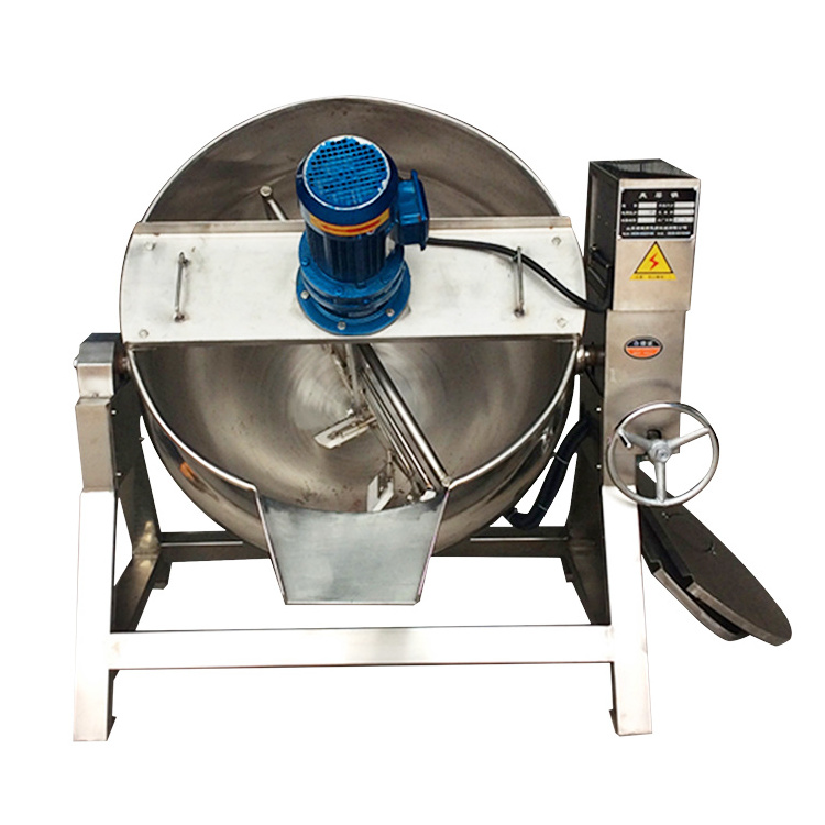 gas cooking pot Electric Gas Steam Tilting Mixer Cooking Equipment cooking candy kettle with mixer