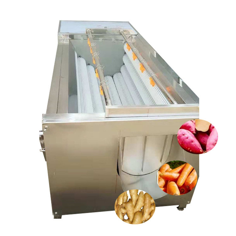 Hot sale cassava peeling and washing machine potato brush washer automatic potato peeling machine